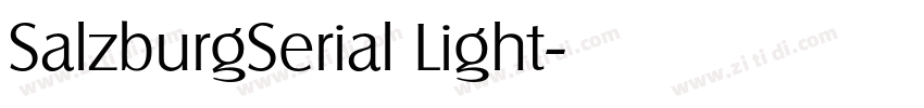 SalzburgSerial Light字体转换 SalzburgSerial Light字体转换